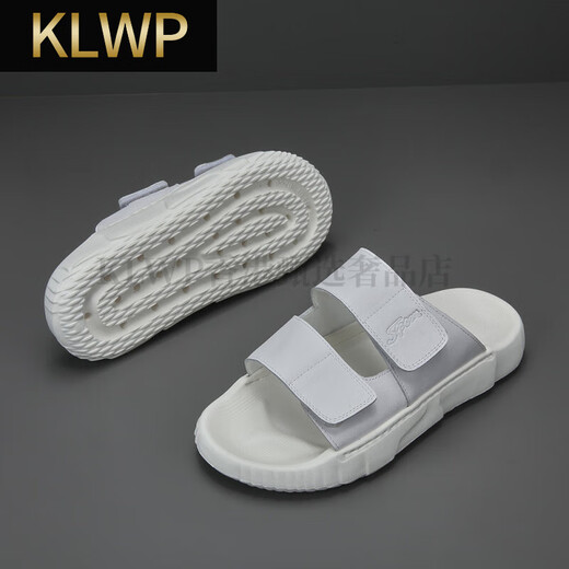 KLWP Hong Kong Luxury High-End-Markenschuhe für Männer im Sommer für Herrenschuhen vielseitiger Trendy Casual Flip-Flops können an der Außenseite Weiß getragen werden 42