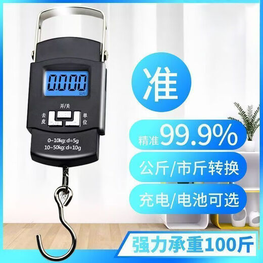 Electronic scale portable high-precision household weighing 150 Jin Jin is equal to 0.5 kg Mini spring scale high standard electronic scale accurate can weigh 50 Jin Jin is equal to 0.5 kg + battery