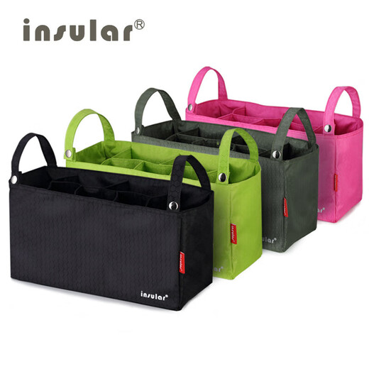 LNGA LANDGRE Mum bag inner liner separation bag multifunctional stroller baby stroller hanging bag stroller accessories Military green