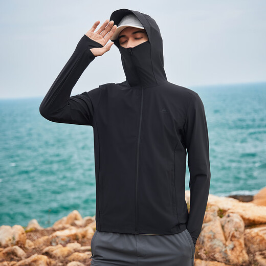 Pathfinder Ice Silk Cooling Sun Protection Clothing Men's Outdoor Sports Sun Protection Breathable Skin Clothing UPF100+ Sun Protection Clothing Men's Fishing Glacier Gray L