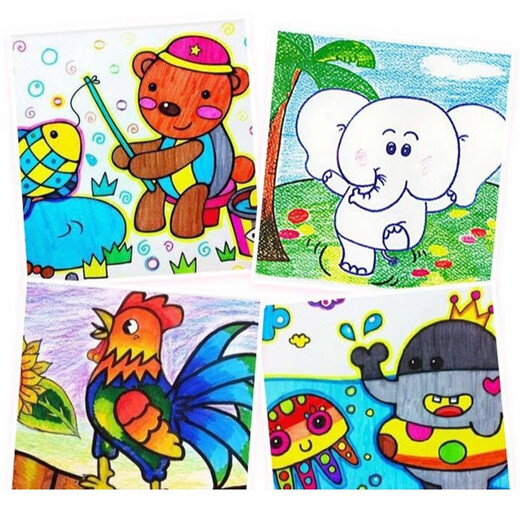 
Crown Nest Children's Toys Girls Birthday Gift Early Education Educational Toys Boys Primary School Students' Brush Set Paintboard Watercolor Pen