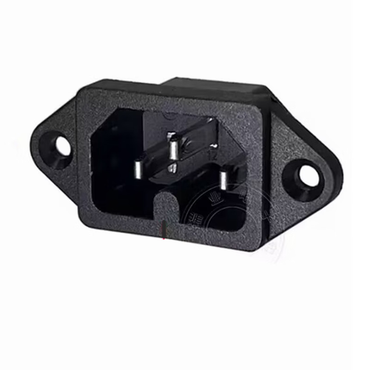 Electric pot plug socket three-hole grooved electric pot accessories socket groove socket rice cooker AC power socket with raised characters power cord interface grooved electric pot socket 5 pieces