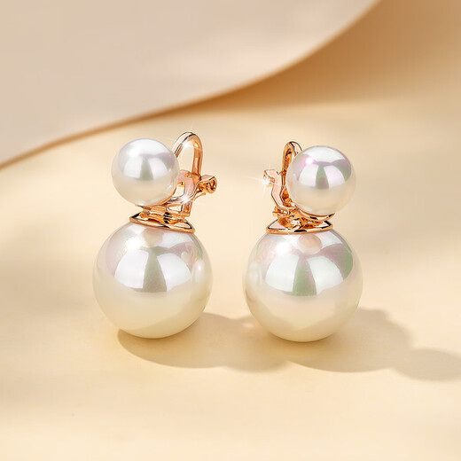 Qlady Imitation Pearl Ear Clip Women's No-Ear Hole Temperament High-end Earrings 2025 New Light Luxury Earrings Birthday Gift
