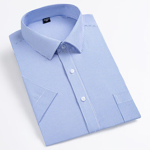 Goldlion Men's Short à manches à manches 2025 Été Business d'âge moyen Casual polyvalent confortable et respirant Coton Professionnel DX6624 38