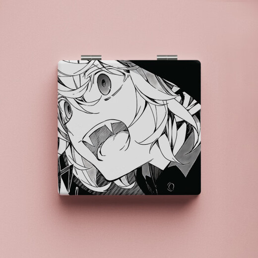 
CELEBON's End of Seraphimony Michel Fan Anime Peripheral Portable Mirror Two-dimensional Handheld Makeup Mirror C1049-Double-Side Pattern Makeup Mirror