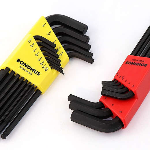 Cabeza de pelota Hexagon llave negra Hexagon Key 10992 10946 10999 12146 Cabezal plana_métrico 6-paquete 1.5-5 mm