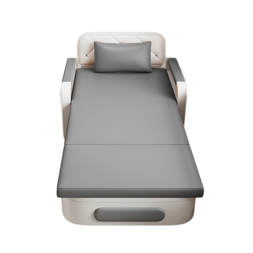 Cama de sofá Qili Integrado y de doble propósito 2025 Nuevo cama de doble cama para una sola cama plegable Cama telescópica Bed plegable Camino de sofá [Almacenamiento de 1.28m] 5 cm de esponja + 2 cm de látex
