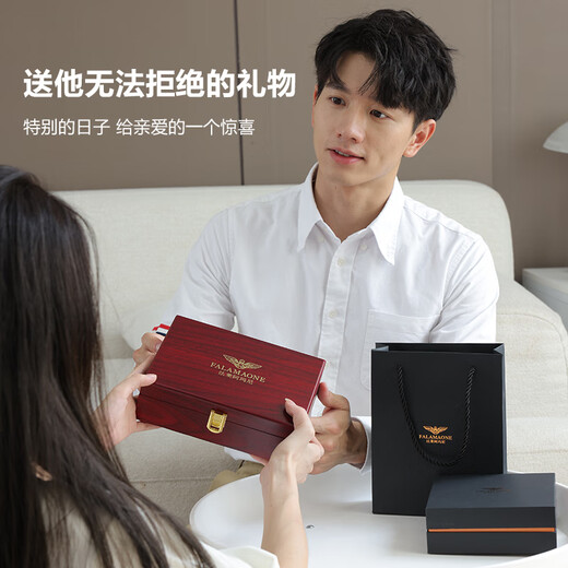 法莱阿玛尼（FALAMONE）男士钱包男真皮牛皮钱夹送男朋友礼物男友生日老公七夕情人节礼物 【专柜礼盒】XY306-1