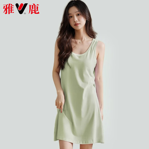Ropa para el hogar de alta gama de Yalu con pijamas de almohadilla de pechuga para chaleco de mujer falda corta con puntos internos de zumbido para el dormitorio de las niñas '
