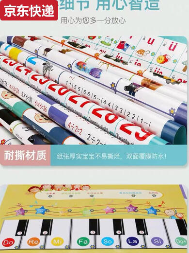 奇立彩加大款幼儿童早教挂图本手指点读发声书宝宝中英文有声读物学习机 大本-31面-充电款1000+点读发声