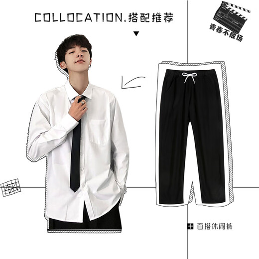 Tang de taille blanche de la taille d'une tang à longue manche à manches à manches longues Business Tapisse formel usure de chemise professionnelle décontractée blanc + col roulé à col roulé à col roulé