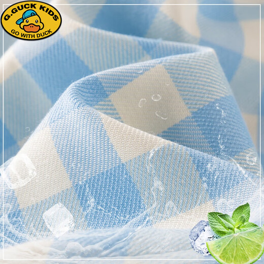 
G.DUCKKIDS girls summer suit 2025 new children's summer outfit forest sweet mid-large children summer sleeveless vest 9992 white + 15266 blue 140 cm