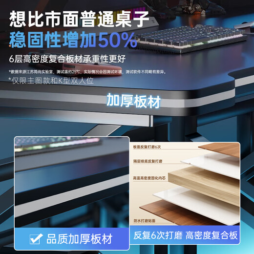 Selected computer desk desktop double e-sports table home bedroom study desk rental room simple desk workbench Free Dragon-Double Black Fiber 200*60