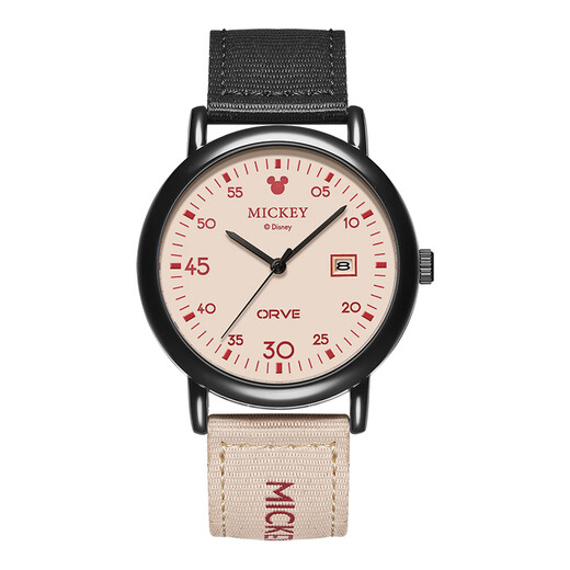 Disney Watch Male Junior et Senior High School Student Stubenked Retro Toivas avec Quartz Watch Teenager imperméable Watch MK-12149B1