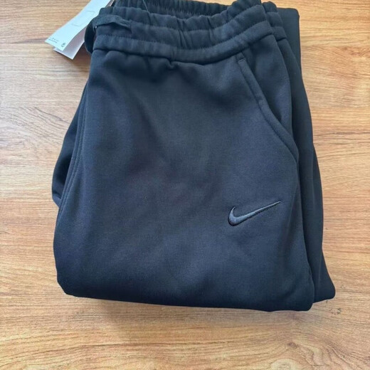 NBA VIBE autumn and winter new embroidered sports trousers casual sports pants for men and women flat loose straight spring and autumn sweatpants trend Nike-spring and autumn black black line embroidery 2XL Nike-2XL