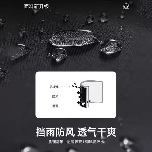 李宁外套男春秋季款风衣女立领夹克户外防泼水冲锋运动服防风透气上衣