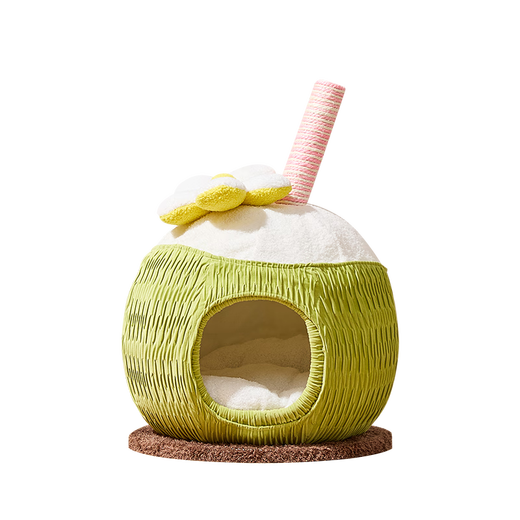 喵想树青椰猫窝四季通用小户型不占地封闭式安全感大猫猫咪睡窝 青椰窝