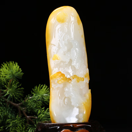 禄缘相苏州玉雕大师万子涵作品 和田玉白玉大展宏图摆件附证书653克