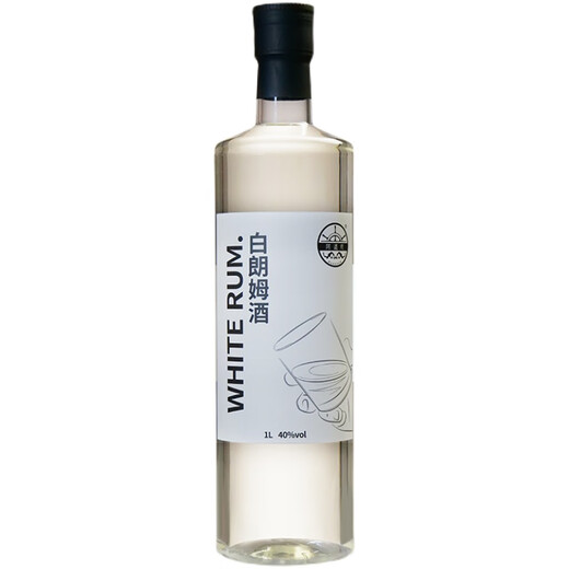 Adoro Adoro Platinum schwarzer Rum 1l Flasche 40 Grad Mojito Cocktail Baked Obst Rosinen Basis Weißer Rum 1000ml 40 Grad