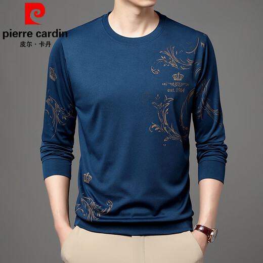 T-shirt à manches longues Pierre Cardin Marque à manches longues T-shirt T-shirt B6627 Shangqing M 165/105 / 48100-120 JIN [Jin est égalé à 0,5 kg.
