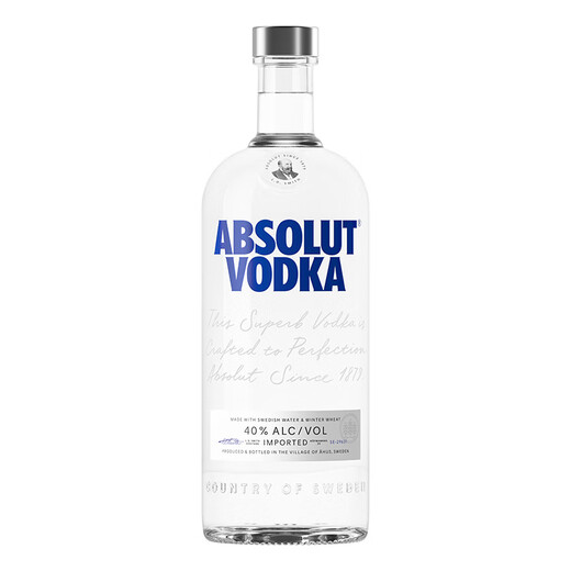 绝对（Absolut） 伏特加 洋酒 40度 原味 1000ml 调酒必备 