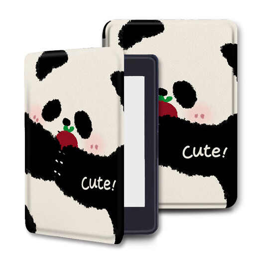 
Trendy shell simple suitable for Hanwang clear6 line puppy pro/plus e-book rose clear7/Turbo/N10mini magnetic bracket electric paper book reader protective shell cover Z12802 apple panda Hanwang clear6-6 inch [hard shell]