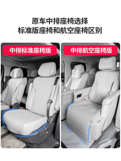 林哇【专用】新款2025款别克gl8陆尚坐垫陆尊插混PHEV四季座垫七座套 原车白坐垫主副驾全包款＋中排＋ 别克GL8新能源PHEV3899尊享版419