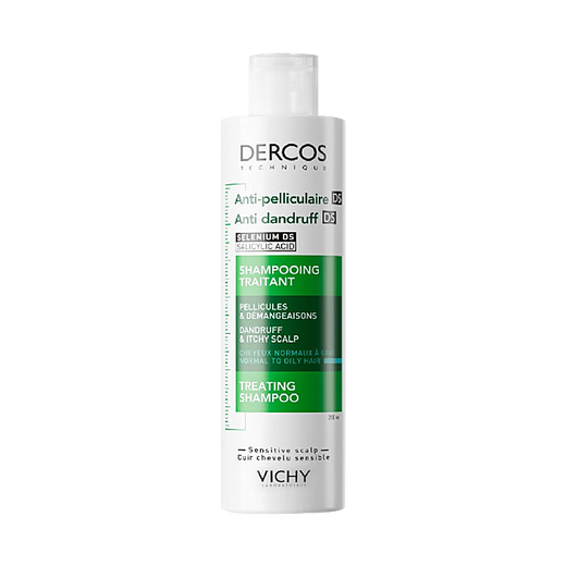 薇姿（VICHY）绿标 1%二硫化硒+0.9%水杨酸控油去屑洗发水洗头膏200ml 法国进口