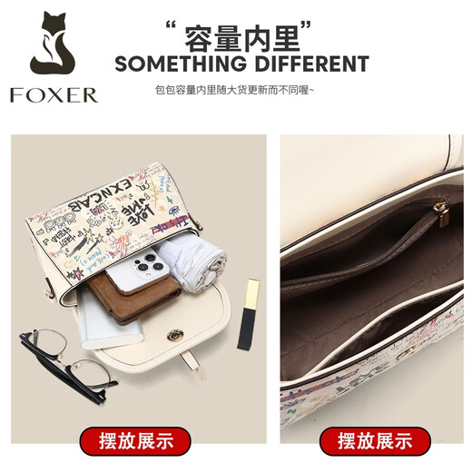 Sac pour femmes Golden Fox (Foxer) Bag féminin de grande capacité Graffiti Sac à bandoulière sac à main sac à main