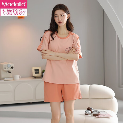 Modal Pure Cotton Summer Pyjamas Ladies Pullover Pyjamas Summer Shorts Shorts komfortable und lässige Heimbekleidungsset Z9856 M [Empfohlen 80-100jin [Jin gleich 0,5 kg] Verschleiß]