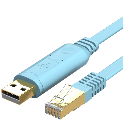 TENGFEI console serial port debugging line shielded crystal head USB to RJ45 control line switch router configuration line con port switch conversion line