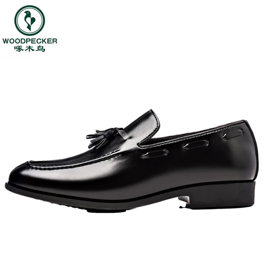 Woodpecker Matte Cost Chaussures en cuir masculin Flat Shine Flat Forme Formelle Point Toed Mariage Casual Wedd