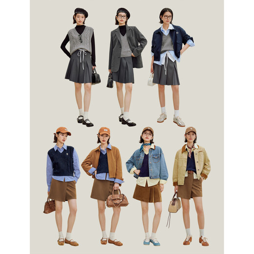 Inman College -Style -Kabel -Farbpunktpunkte geschichtete Strickweste 2025 Herbst Frauen neuer Retro -Weste Pullover dunkelblau l