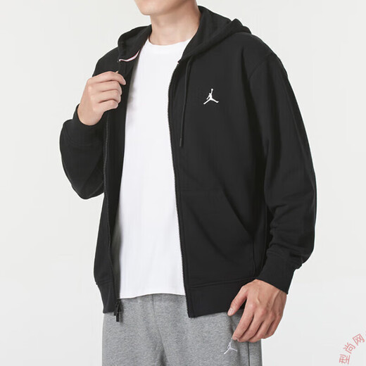 耐克（NIKE）官方舰店男装 新款运动休闲舒适百搭连帽针织夹克外套男 S