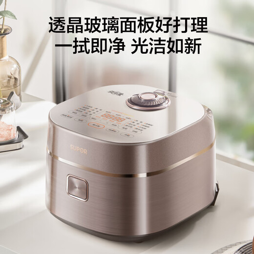 苏泊尔（SUPOR）旋焰釜蓬蓬煲电饭煲电饭锅5-8个人大容量4升远红外IH加热家用煮粥不粘锅多功能智能国家补贴F40A81