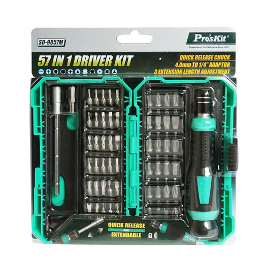 
Mo Peng Baogong screwdriver Taiwan multi-function combination set mini mini mini driver set disassembly tool SD-9857M standard configuration