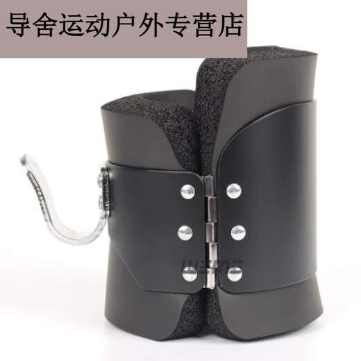 淮果颖倒挂脚套脊柱拉伸高倒挂脚腕靴倒吊鞋护靴器材腹肌训练倒立机黑色 黑色一对(含2米)