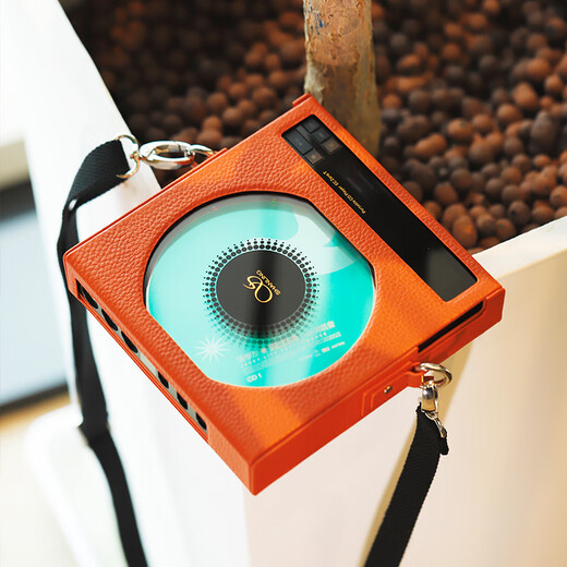 SHANLING EC Zero T Portable R2R Tube CD Player Home Portable Retro CD Player Bluetooth 5.3 Supports CD Ripping EC ZERO T + Leather Case (Hermès Orange)