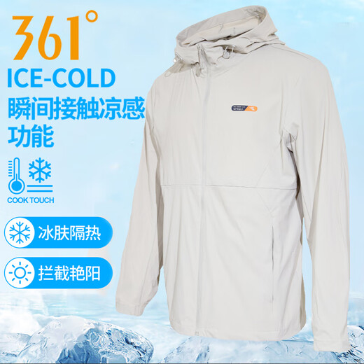 361 TECHNOLOGIE BINGQIN TRANCHE TRENCH TRENGHE Men 25 Été Nouveau Cabinage Thin Breathable Veste solaire Sécarreau de glace Skin Skin Men Super Black XL