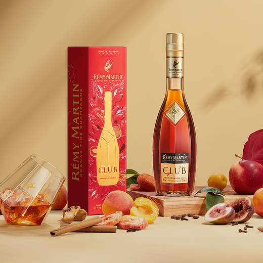 人头马（Remy Martin）优质香槟区干邑白兰地干邑之心 CLUB 350mL 1瓶