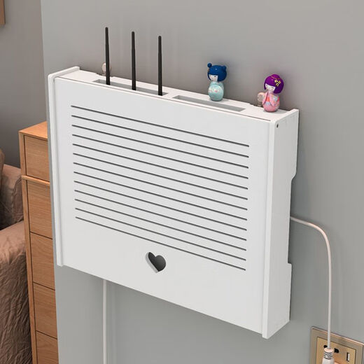 Weak current box decorative cover wifi wireless router light cat wall-mounted multimedia weak current shielding surface-mounted electrical box socket storage box PVC one flip cover dandelion style large inner diameter horizontal section 45 one vertical height 35 one thickness 6