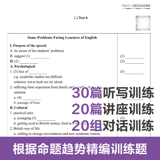 TEM4 new question type single breakthrough English major level 4 dictation and listening comprehension (with MP3 download)