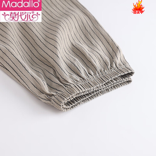 Pantalon de pyjama en soie en coton modal Été 2025 Nouveau pantalon à cinq points pantalons de marche mince shorts décontractés pantalon à domicile adolescent DK695 L 100-120Jin [Jin est égal à 0,5 kg]