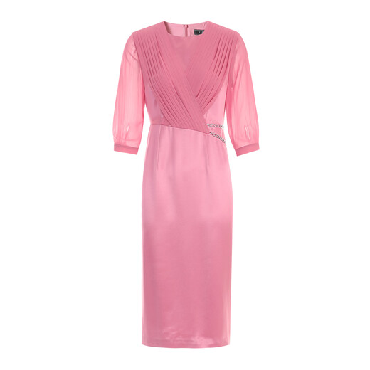 EITIE exquisite design acetate satin waisted evening dress autumn new banquet dress 7977601 Shanhong 65 XL (170)