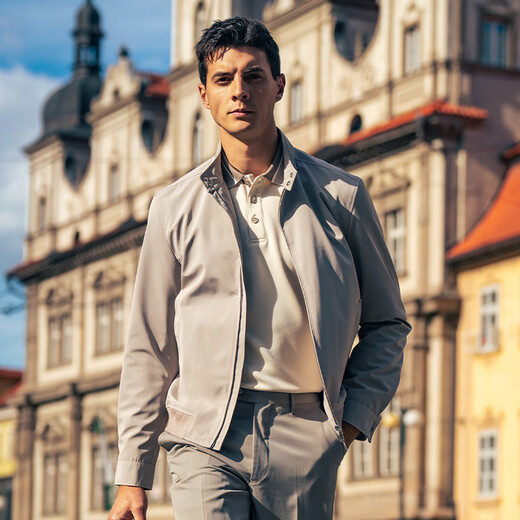 Mr. Bu Long Sleeve Polo Shirt Men's Business and Casual 2025 Autumn New Solid Color Lapel Base Shirt Top Men's BT16866 Yami Apricot L (175)