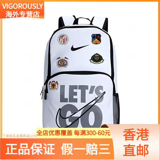 NIKE [customized bag] 3BRAND series letter printing Polyester (polyester fiber) Backpack Backpack Shoulders Laughing Cat
