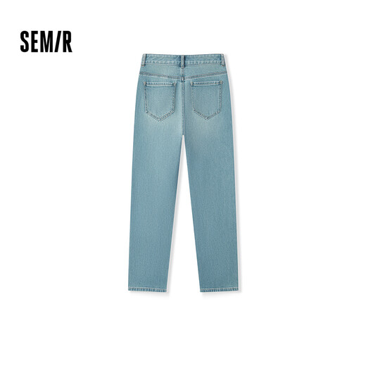 SEMER JEANS Pantalon à jambes droites de style rétro pour femmes pantalons personnalisés de pantalon d'épissage mince 103524124013a