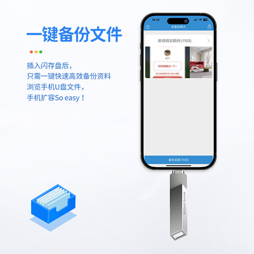 移速苹果16手机u盘64G高速30两用扩容128iPhone15 【新升级460MB_S】适用苹果15_16_安卓 128GB _苹果Lighting接口