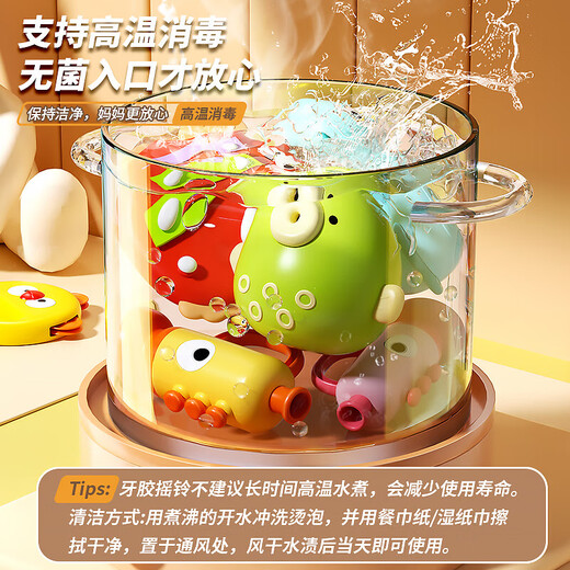 
Percussion instrument baby rattle drum beater drum beat baby kindergarten early education rattle drum waist drum rattle toy boy baby style - puzzle [double-sided drum] can be stored June 1st Children's Day early education rattle gift box