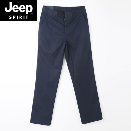 JEEP SPIRIT原单男士休闲裤夏季薄款纯棉宽松直筒纯色商务西裤男长裤 浅卡其色 6625-2 30